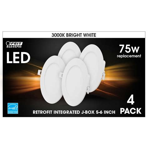 feit electric 5 6 integrated j box retrofit kit|feit 9.4 watt lighting.